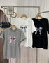 Casual Pearl Decor Women T-Shirts